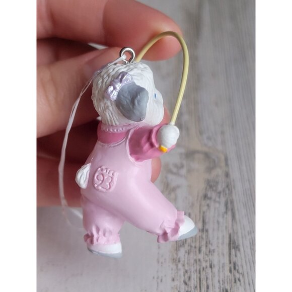 Hallmark 1993 daughter sheep jump rope ornament Easter egg - Picture 7 of 7